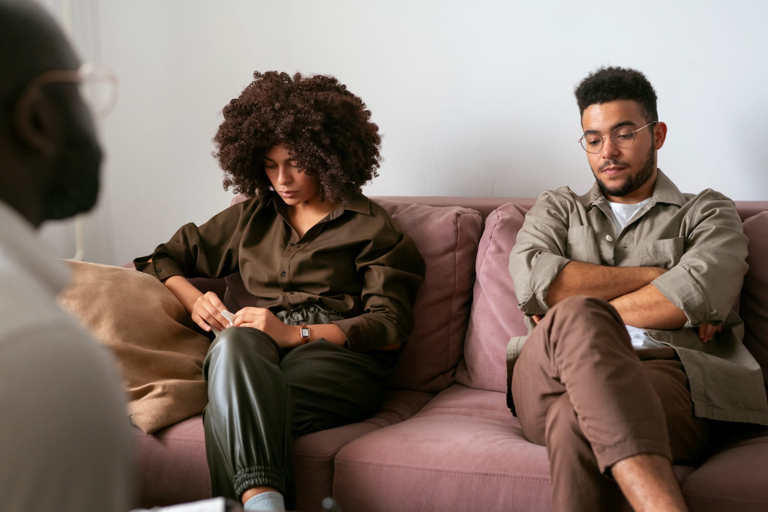 Couple having couples therapy